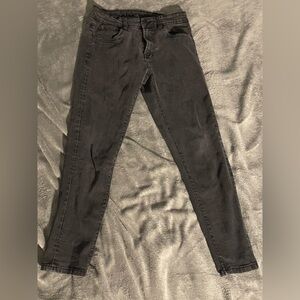 Aeropostale Women's Skinny Jeans - Dark Gray/Black